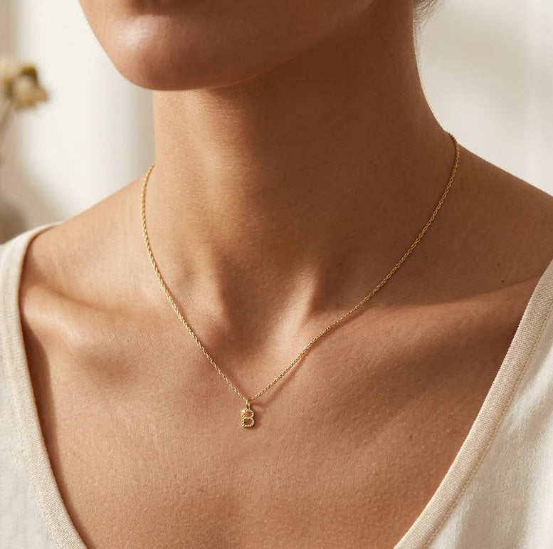 [group:b-10k-gold] Initial Pendant 