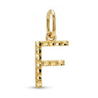 [group:f-10k-gold] Initial F Gold Pendant Front View