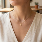 [group:g-10k-gold] Initial Pendant on model 