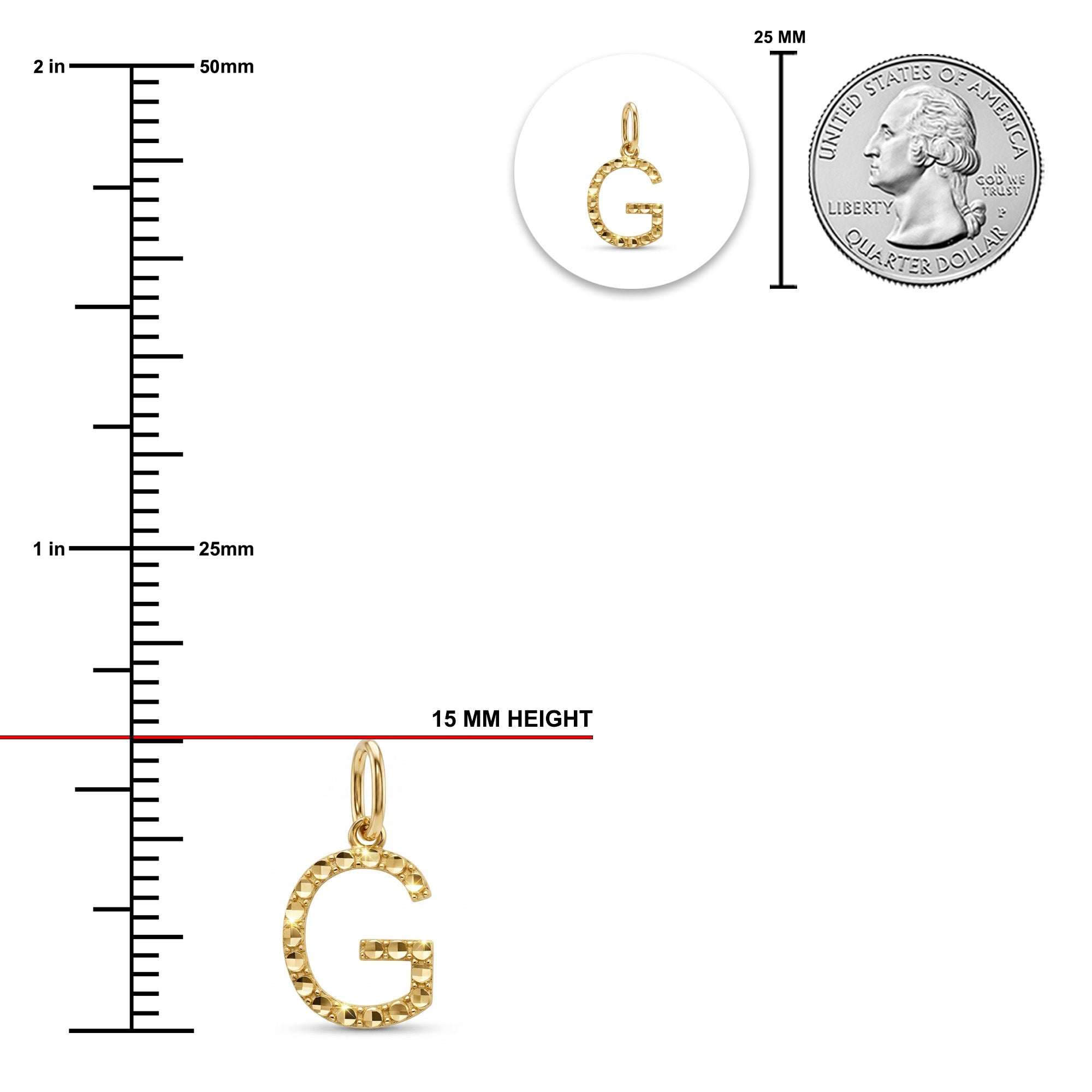 [group:g-10k-gold] Initial Pendant 