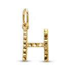 [group:H-10k-gold] Initial H Gold Pendant Front View