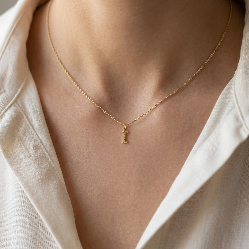 [group:i-10k-gold] Initial Pendant 