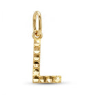 [group:L-10k-gold] Initial L Gold Pendant Front View
