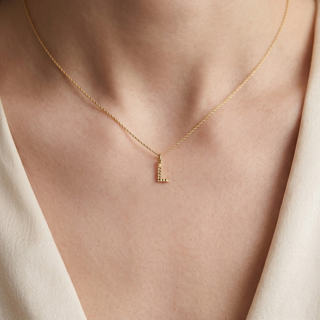[group:l-10k-gold] Initial Pendant 