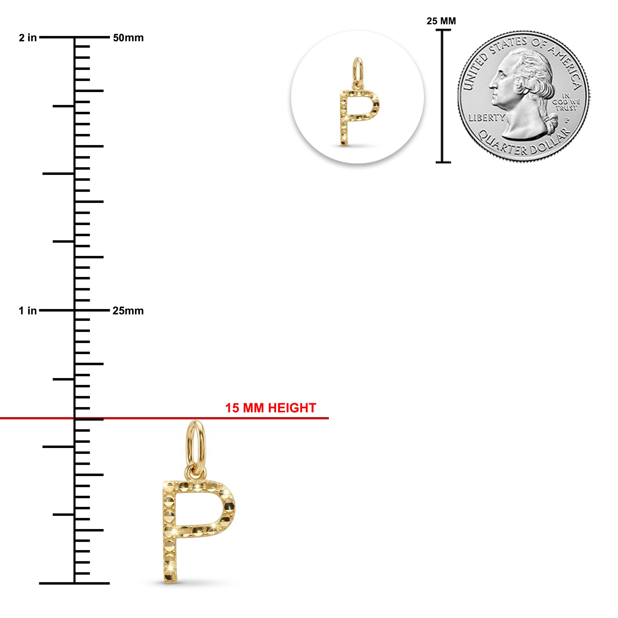 [group:p-10k-gold] Initial Pendant 