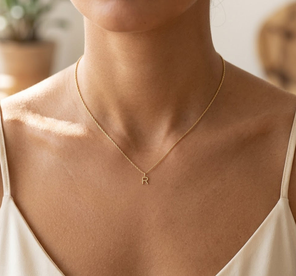 [group:r-10k-gold] Initial Pendant 