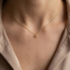 [group:w-10k-gold] Initial Pendant 