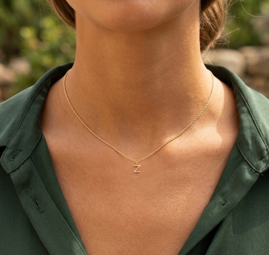 [group:z-10k-gold] Initial Pendant 