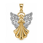 Gold angel cherub pendant