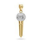 Gold Microphone Pendant