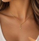 Gold Heart Key Pendant