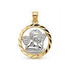 gold baby cherub pendant