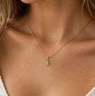 gold baby cherub pendant
