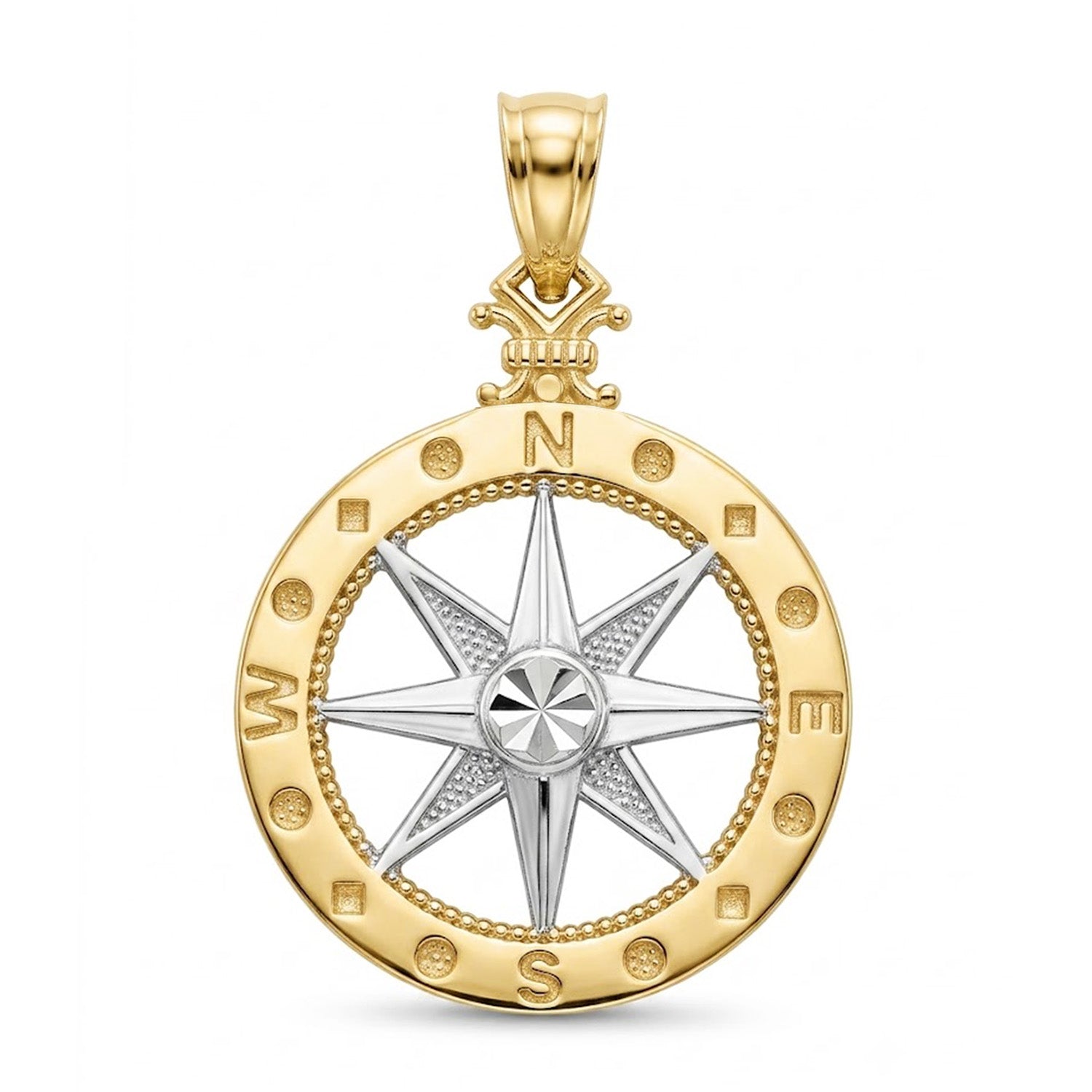 [group: large] Gold Compass Pendant