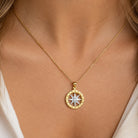 [group: large] Gold Compass Pendant