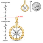 [group: large] Gold Compass Pendant