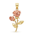 Gold Rose Pendant