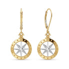Gold Compass Earring