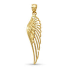 gold angel wing pendant 
