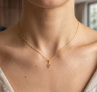 Gold Heart Treble Clef Pendant