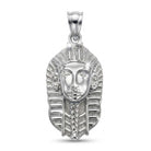 [group: silver] Silver pharaoh pendant on a white background