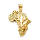 [group:10k-gold] 10 karat gold lion pendant 