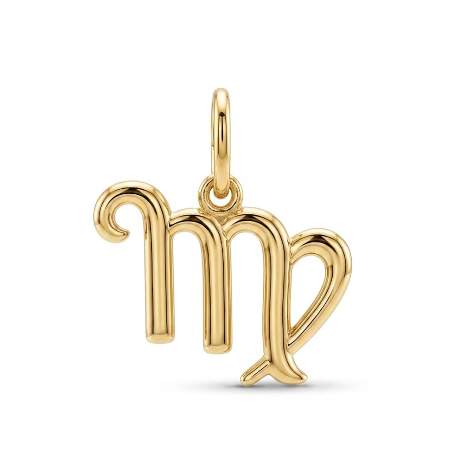 [group: virgo] Gold virgo zodiac pendant 