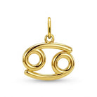 [group: cancer] Gold cancer zodiac pendant 