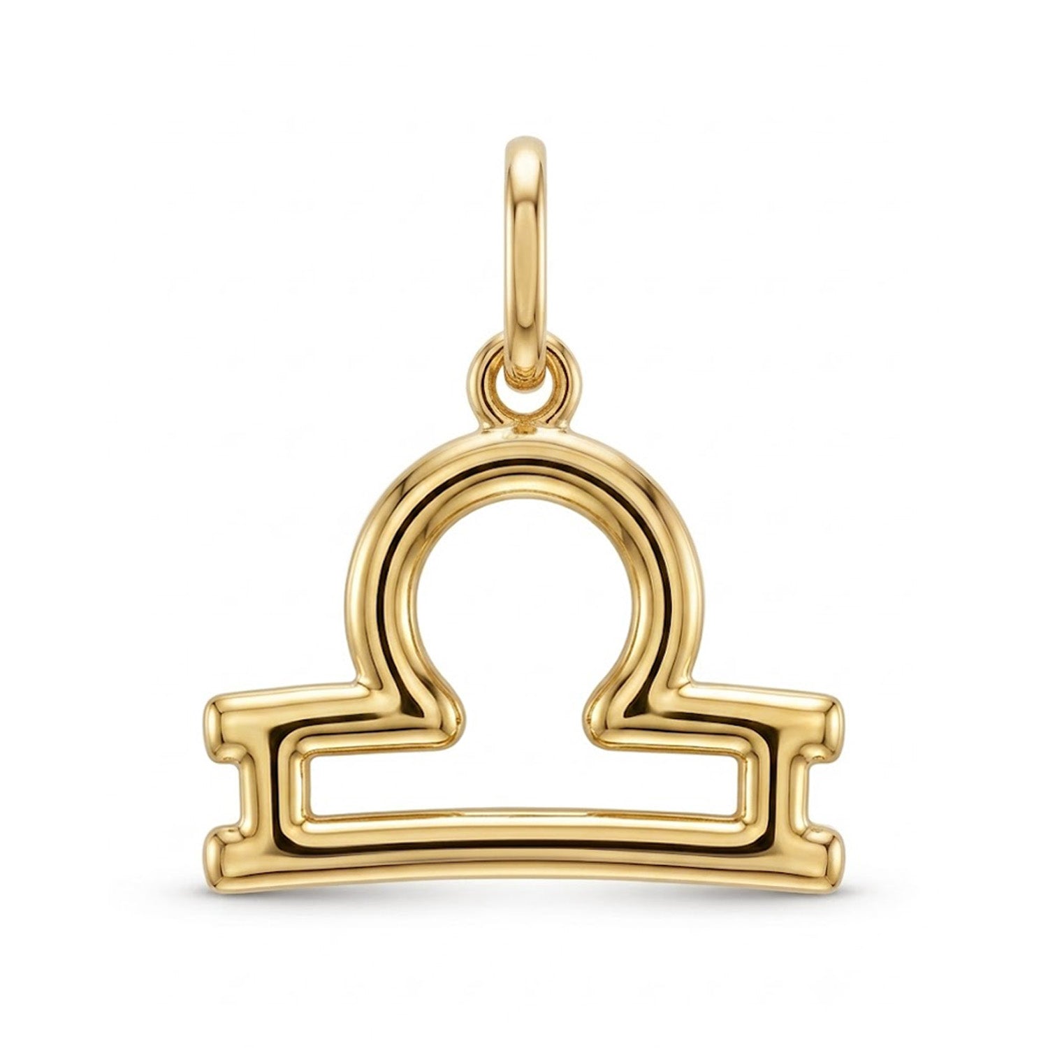 [group: libra] Gold libra zodiac pendant 