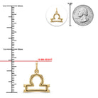 [group: libra] Gold libra zodiac pendant 