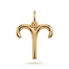 [group: aries] Gold aries zodiac pendant 