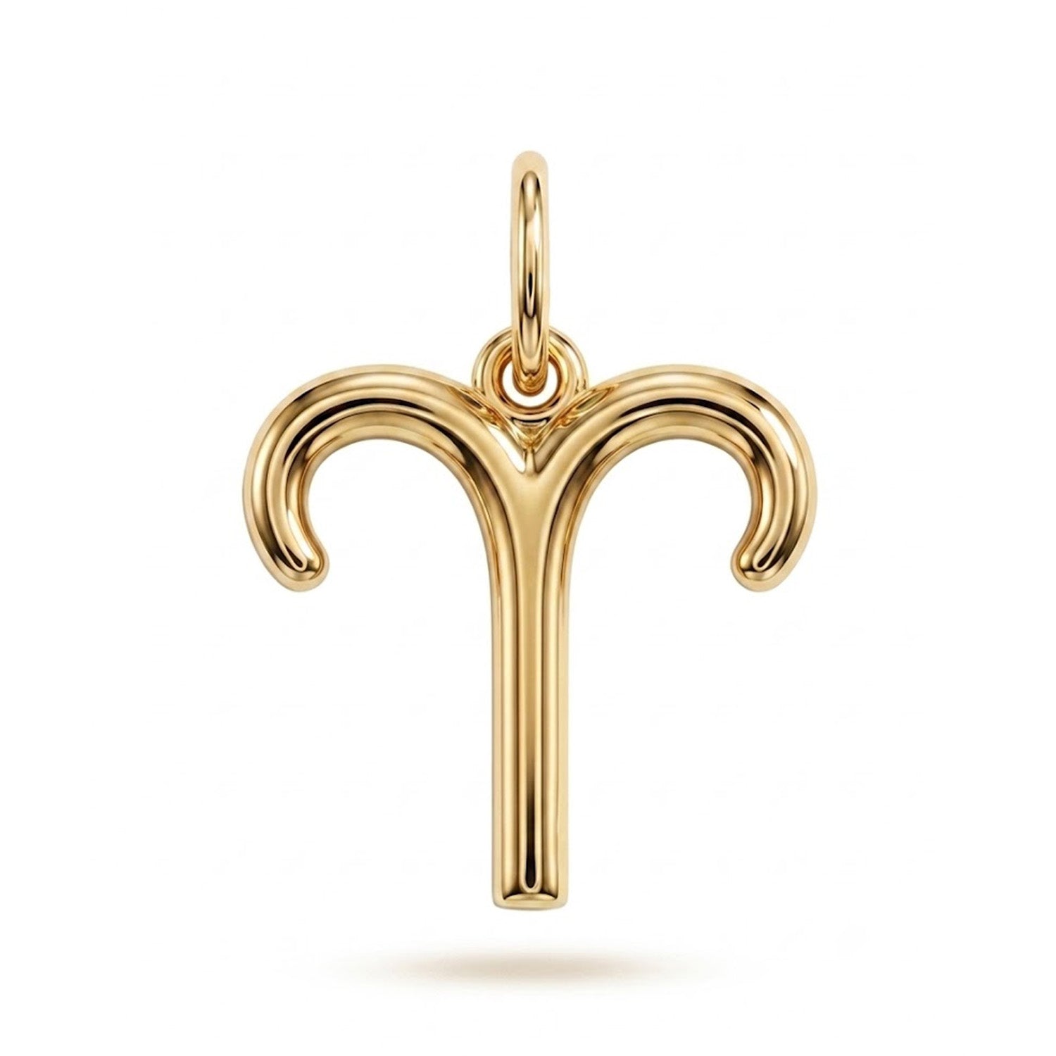[group: aries] Gold aries zodiac pendant 
