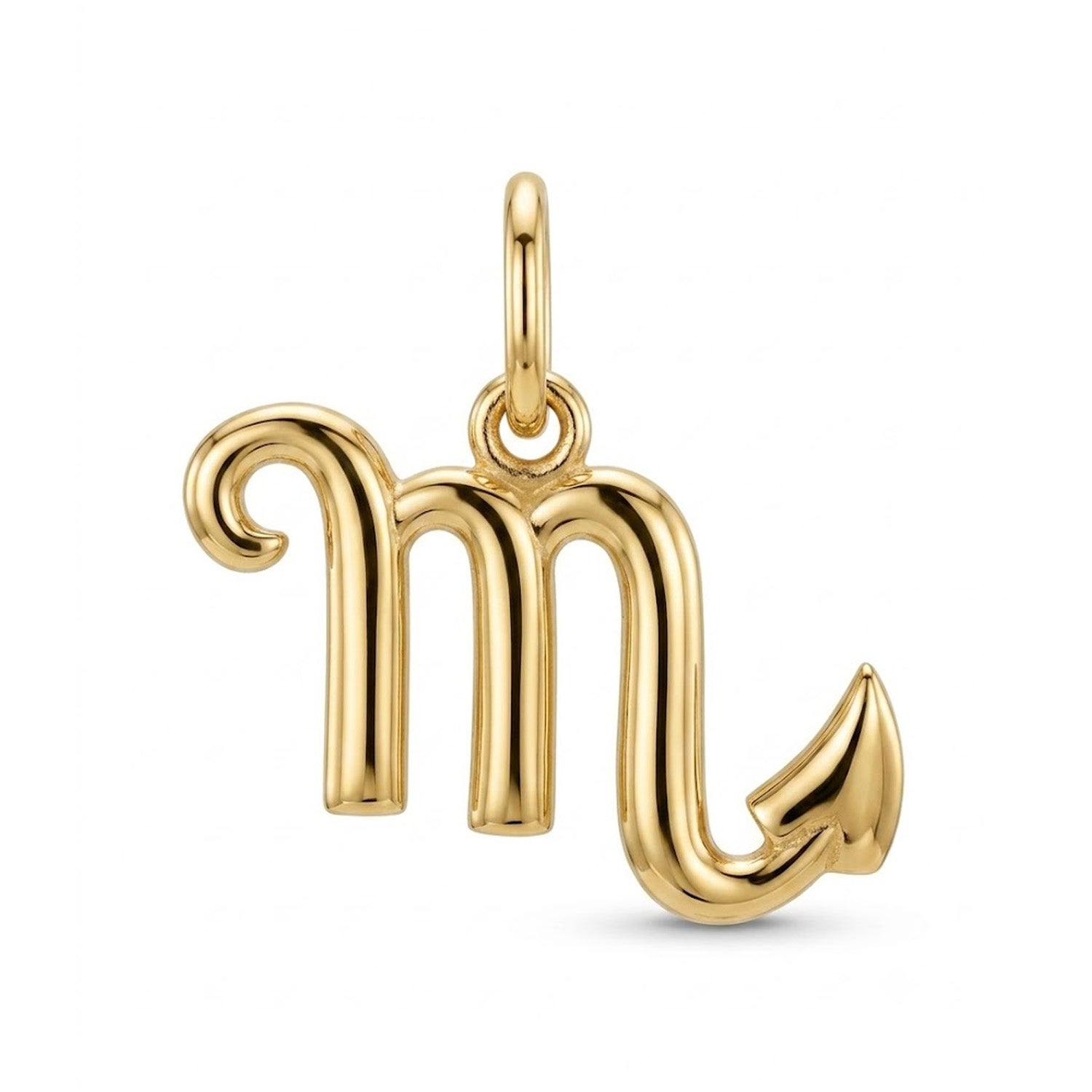 [group: scorpio] Gold scorpio zodiac pendant 