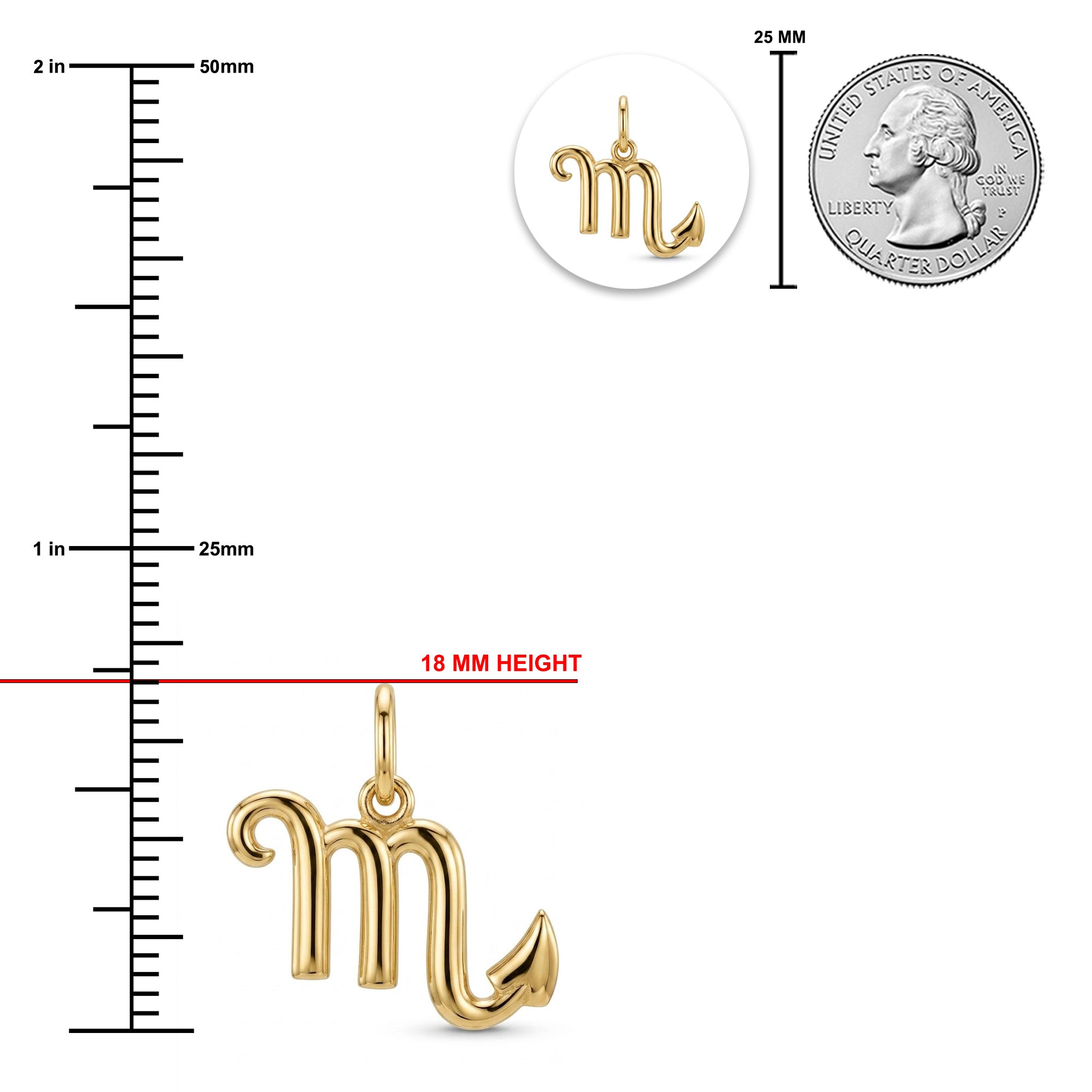 [group: scorpio] Gold scorpio zodiac pendant 