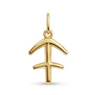 [group: sagittarius] Gold Sagittarius zodiac pendant 