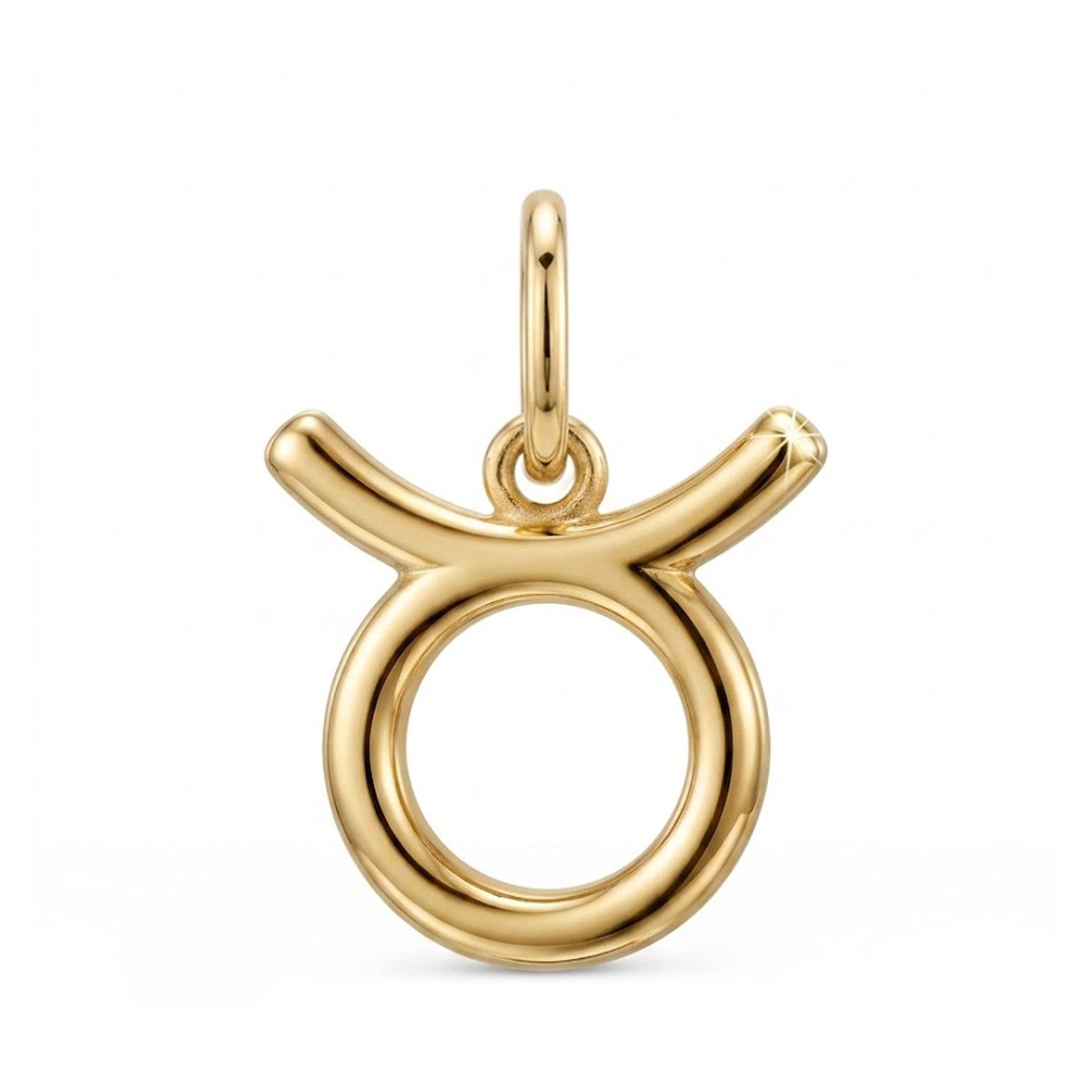 [group: taurus] Gold taurus zodiac pendant 