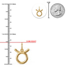 [group: taurus] Gold taurus zodiac pendant 