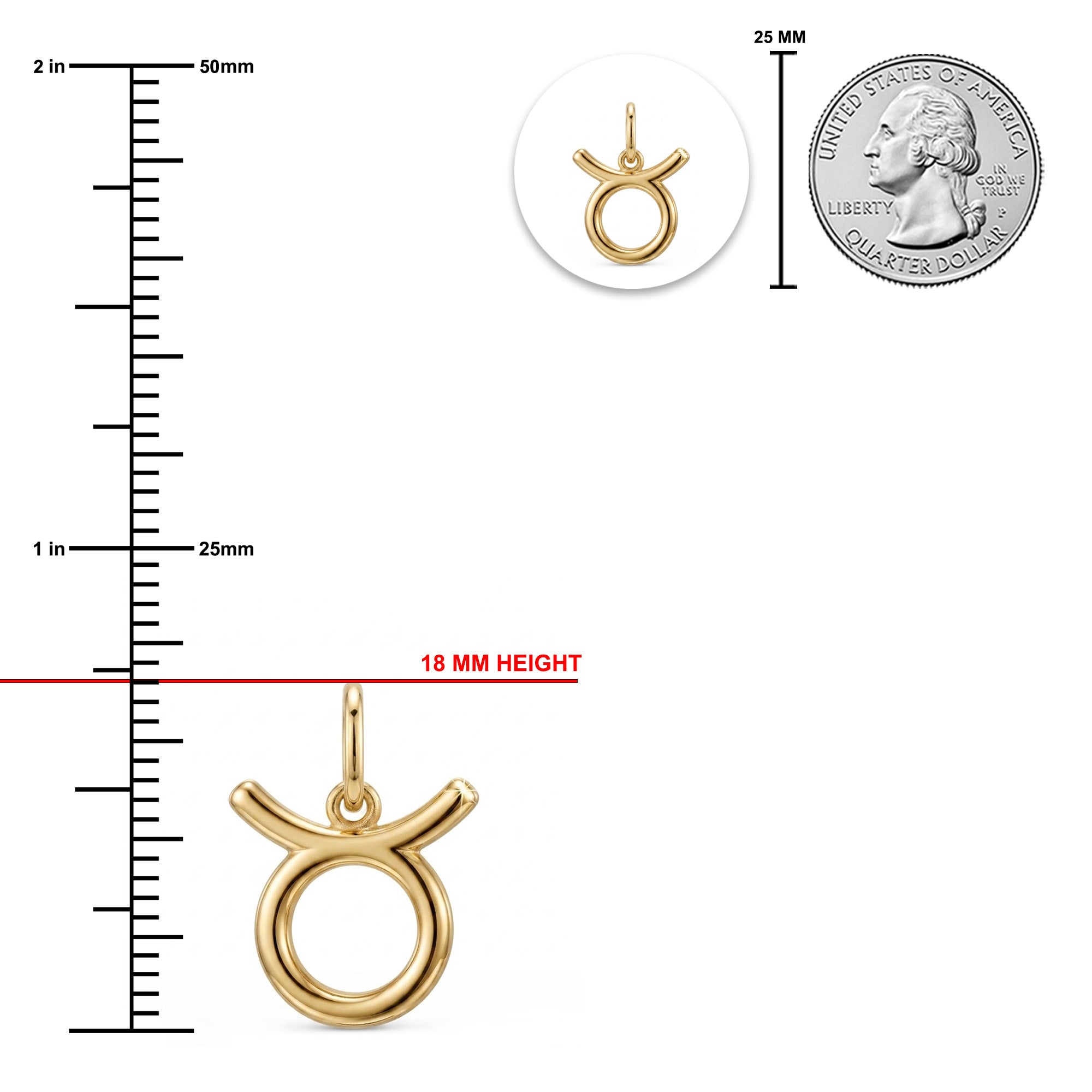 [group: taurus] Gold taurus zodiac pendant 