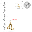 [group: leo] Gold leo zodiac pendant 