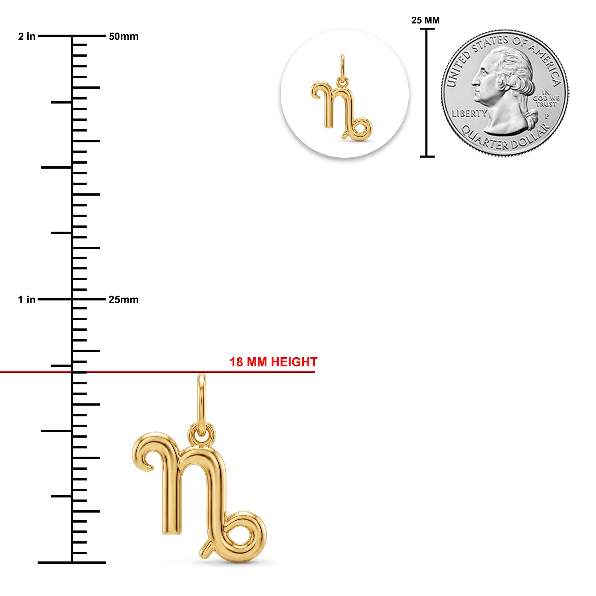 [group: capricorn] Gold capricorn zodiac pendant 