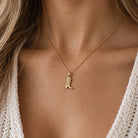 gold cowboy boot pendant