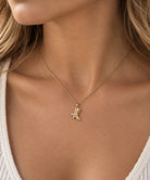 gold cowboy boot pendant