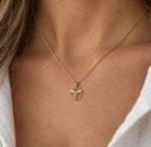 Gold Caduceus Medical Pendant 
