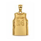 Personalized Gold Basketball Jersey Pendant