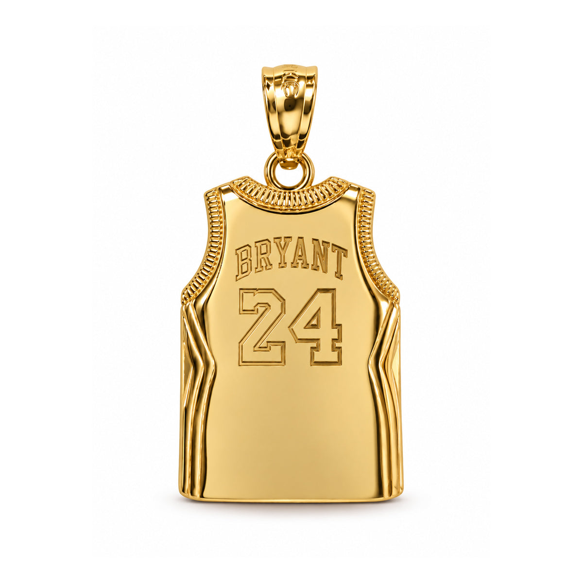 Personalized Gold Basketball Jersey Pendant