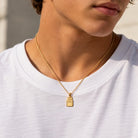Personalized Gold Basketball Jersey Pendant