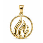 [group: fire] Gold fire Pendant