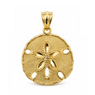 [group: large] gold sand dollar pendant 