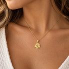 [group: large] gold sand dollar pendant 