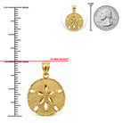 [group: large] gold sand dollar pendant 